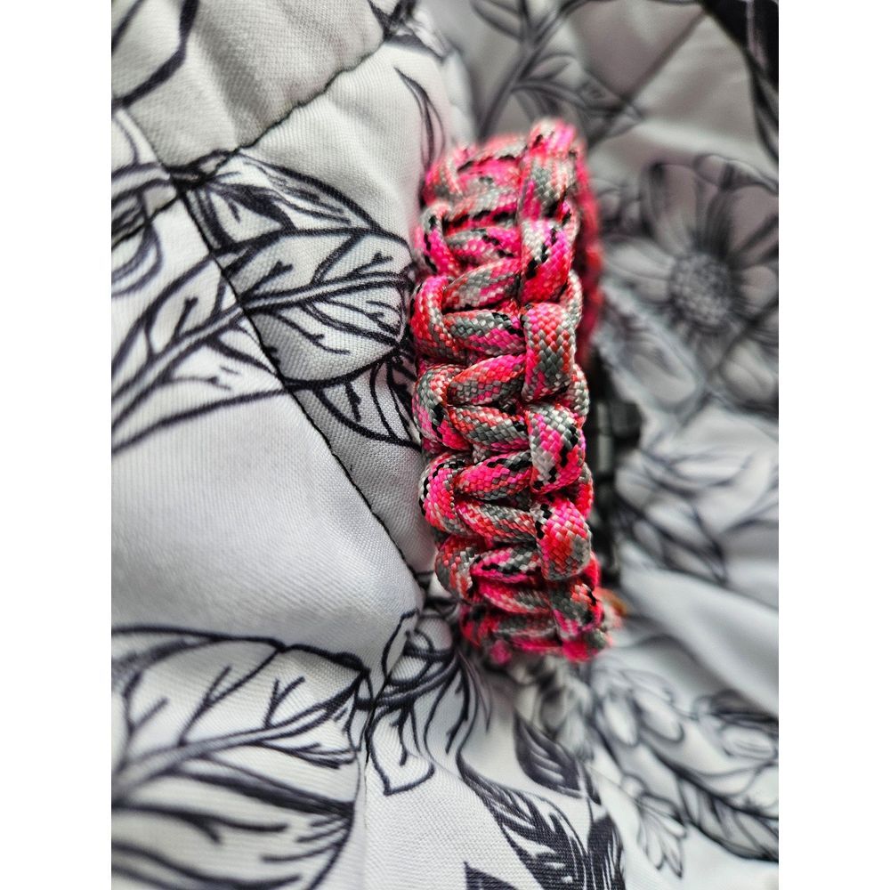 Paracord Bracelet Size 7.5" Pink Camo‎ New
